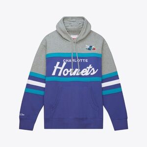 Charlotte Hornets Pullover Hoodie - Gray and Blue